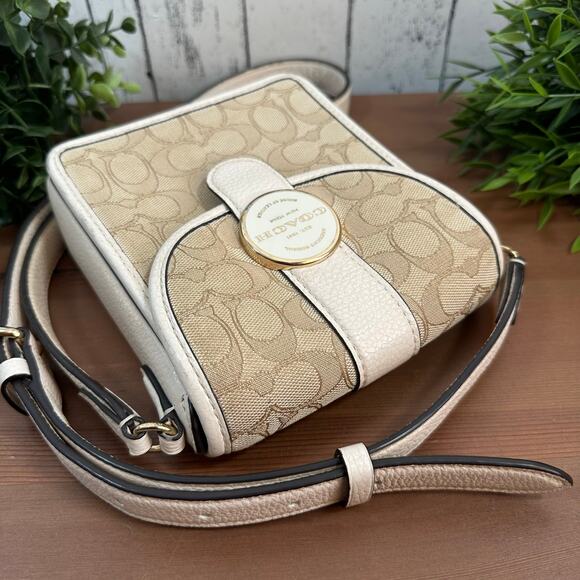 Coach C8321 North/South Lonnie Crossbody Signature Jacquard Bag - Picture 4 of 11